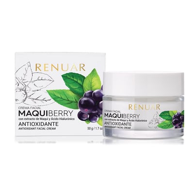 Crema Facial Renuar Antioxidante Maquiberry