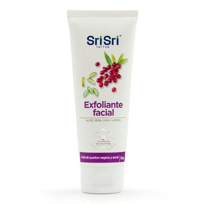 Exfoliante Facial Sri Sri Tattva Aloe Vera, Uva y Limón