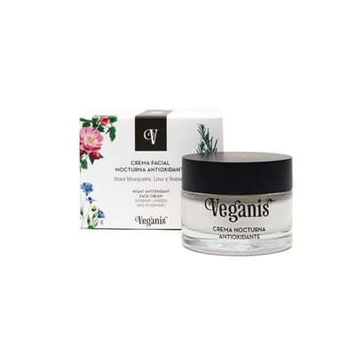 Crema Facial Veganis Nocturna Antioxidante