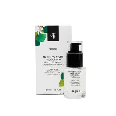 Crema Facial Veganis Nocturna Nutritiva