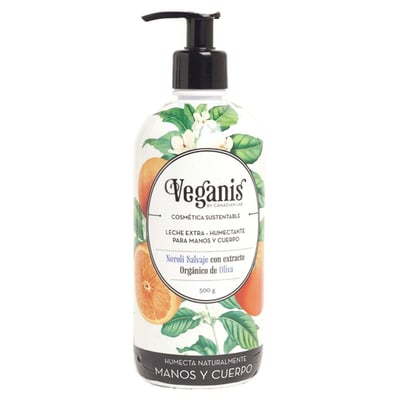 Leche Extra Humectante Cuerpo y Manos Veganis