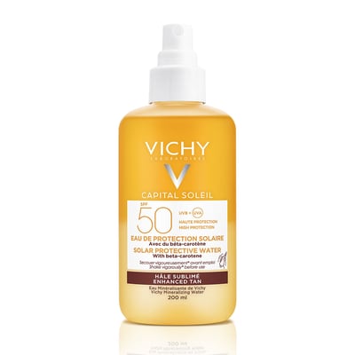 Agua Protectora Solar Vichy Capital Soleil Potenciador del Bronceado Fps 50+
