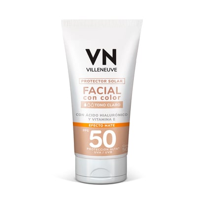 Protector Solar Facial Villeneuve Tono Claro Fps 50