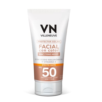 Protector Solar Facial Villeneuve Tono Medio Fps 50