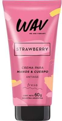 Crema para Manos y Cuerpo Wav Fresa