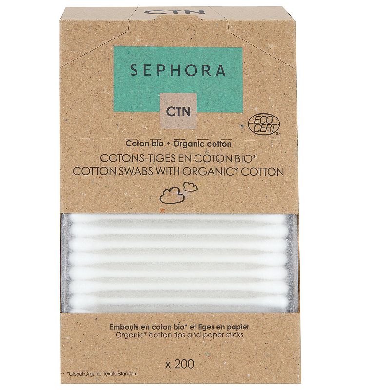 Organic Cotton Swabs 200 Swabs
