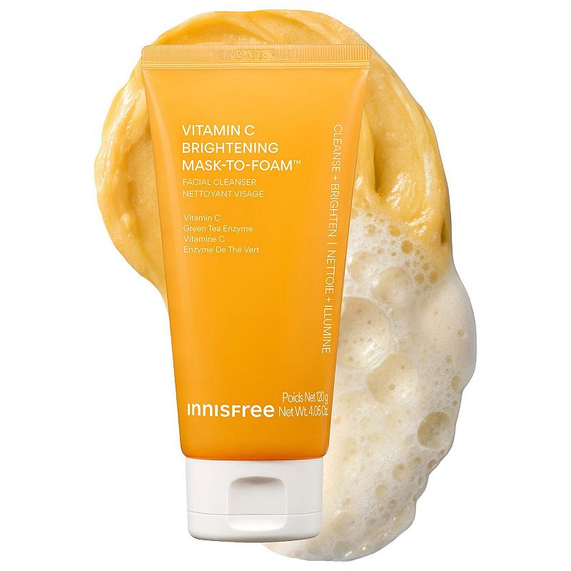 Vitamin C Brightening Daily Korean Mask-to-Foam Cleanser