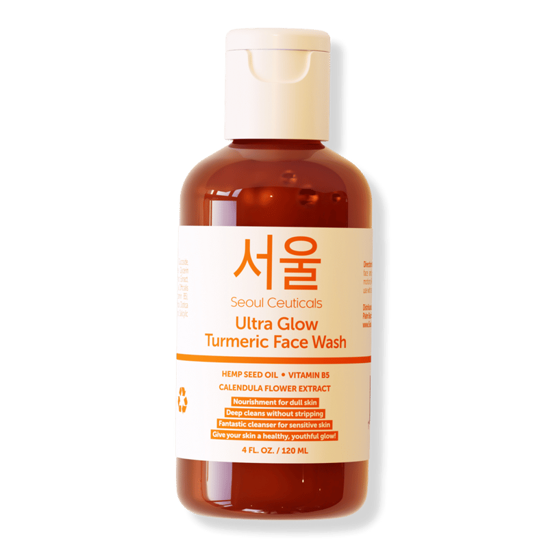 Korean Skin Care Ultra Glow Turmeric Face Wash