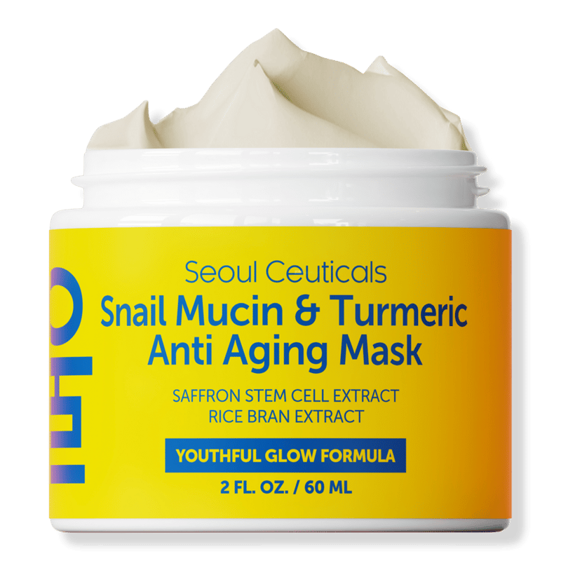 Korean Skin Care Snail Mucin & Turmeric Anti Aging Mask