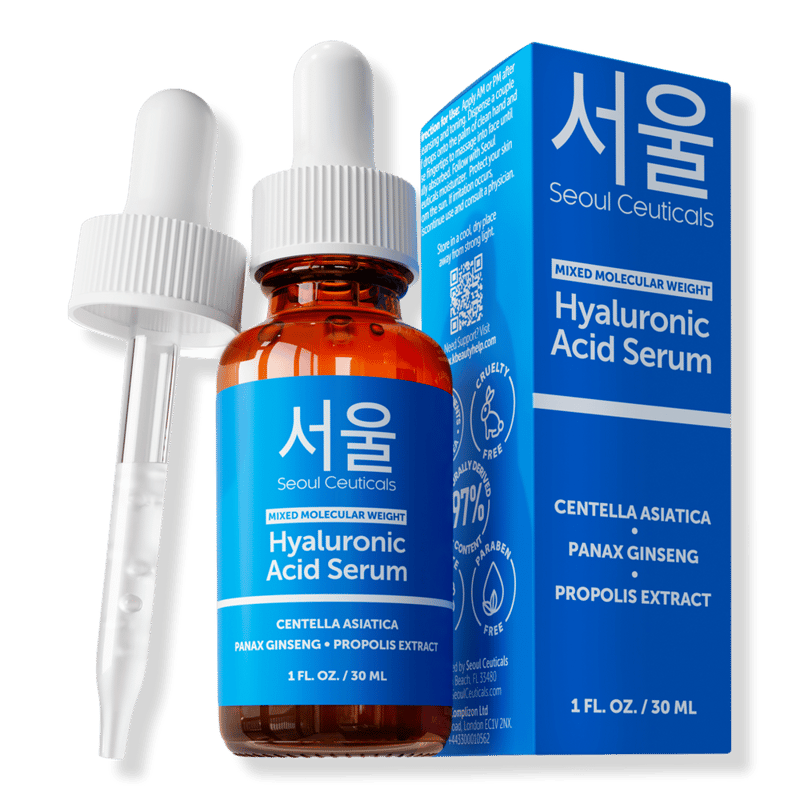 Korean Skin Care Mixed Molecular Weight Hyaluronic Acid Serum