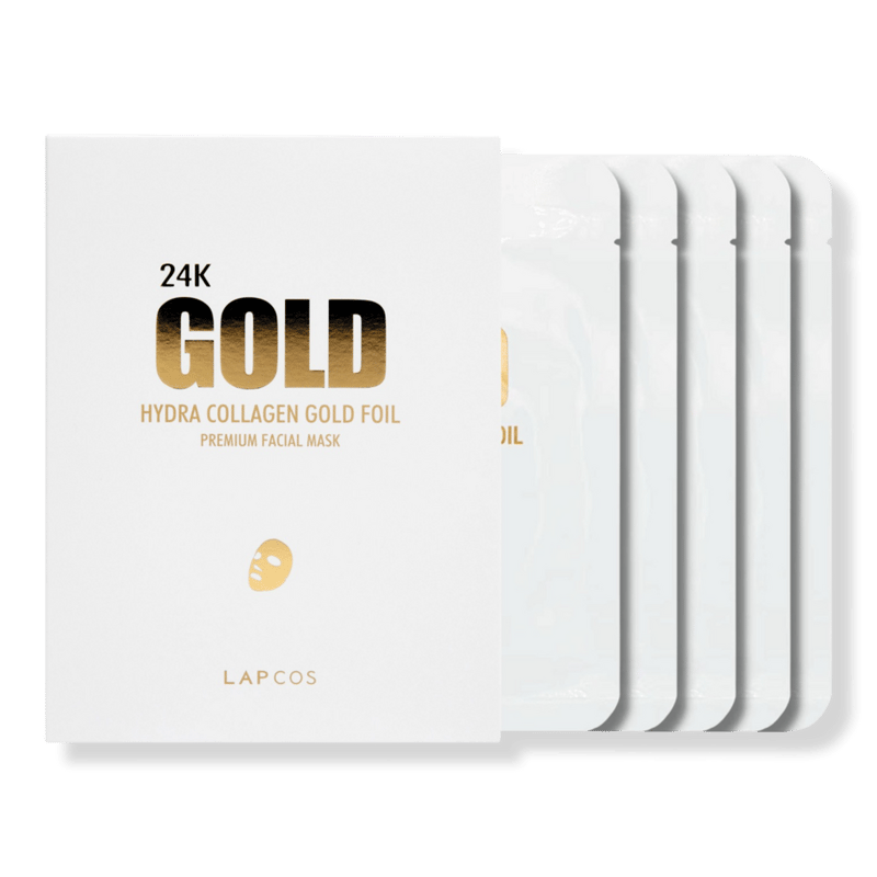 Hydra Collagen 24K Gold Foil Mask 5-Pack