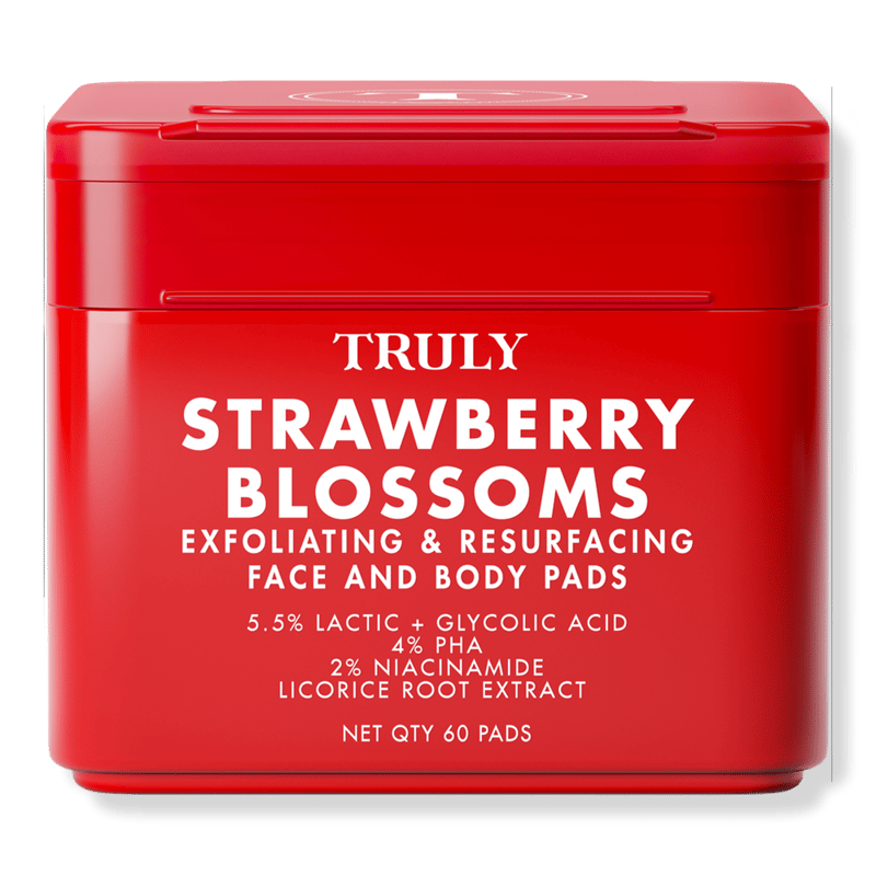 Strawberry Blossom Exfoliating & Resurfacing Face & Body Pads