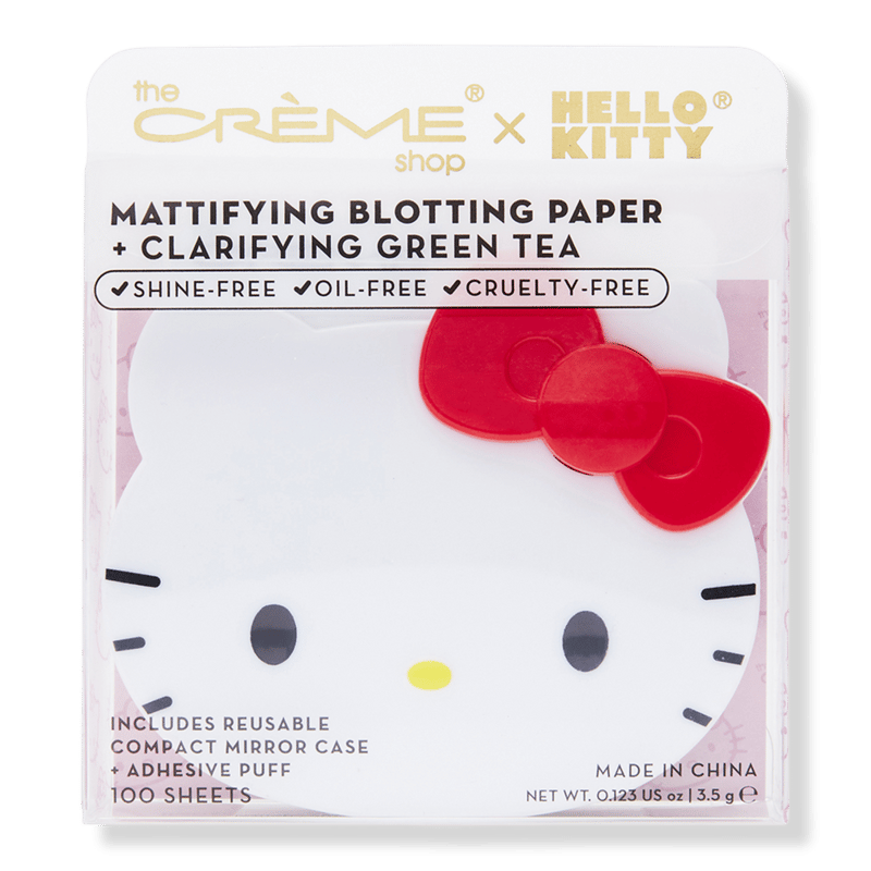 Hello Kitty Mattifying Blotting Paper + Reusable Mirror Compact
