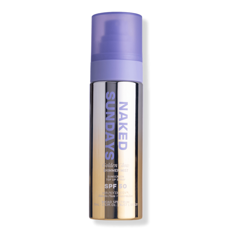 SPF50 Golden Glow Shimmer Sunscreen Mist