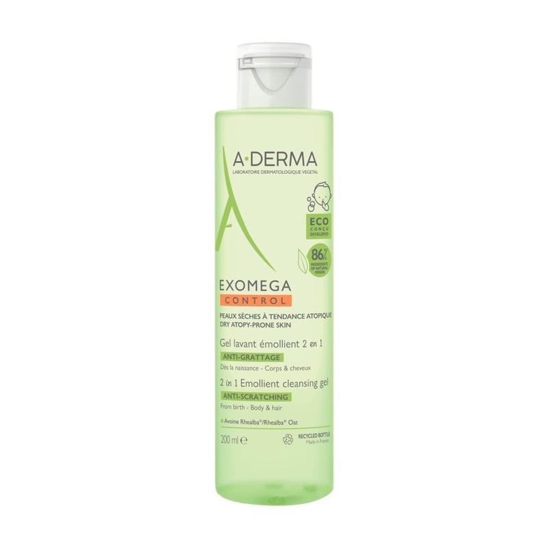 A-Derma - Gel Limpiador ADerma Exomega 2 en1