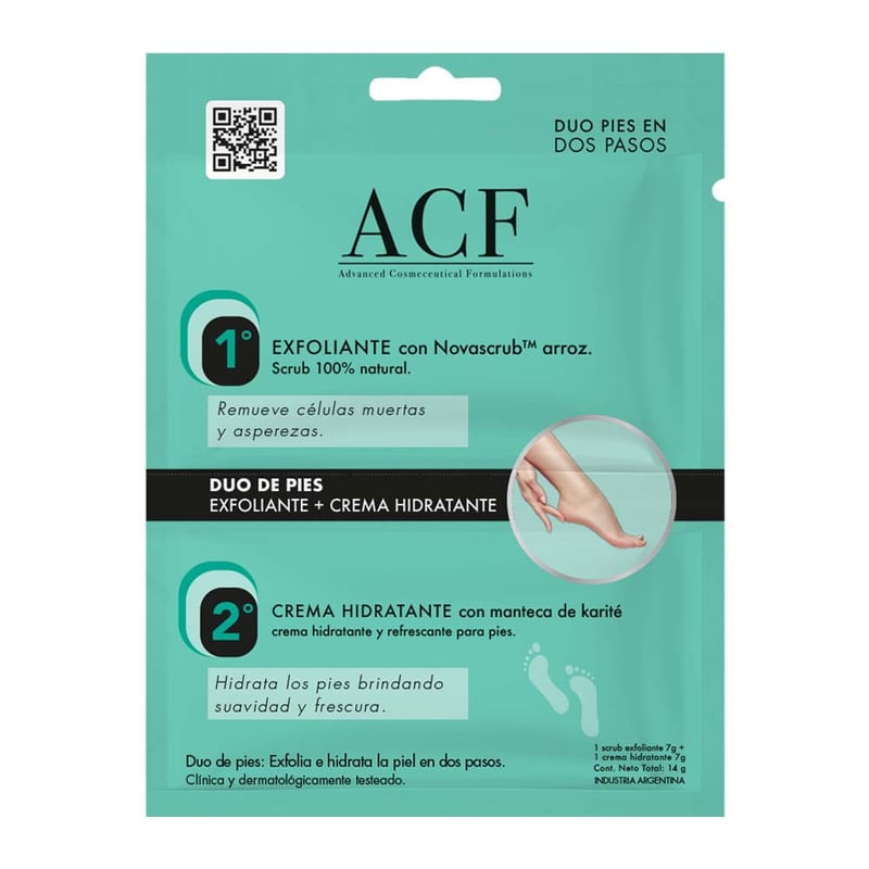 Acf - Dúo Exfoliante de Pies Acf
