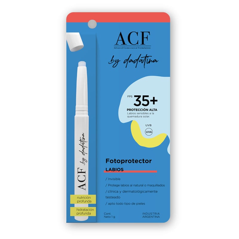Acf - Protector Labial Acf by Dadatina Fps 35 Camuflaje