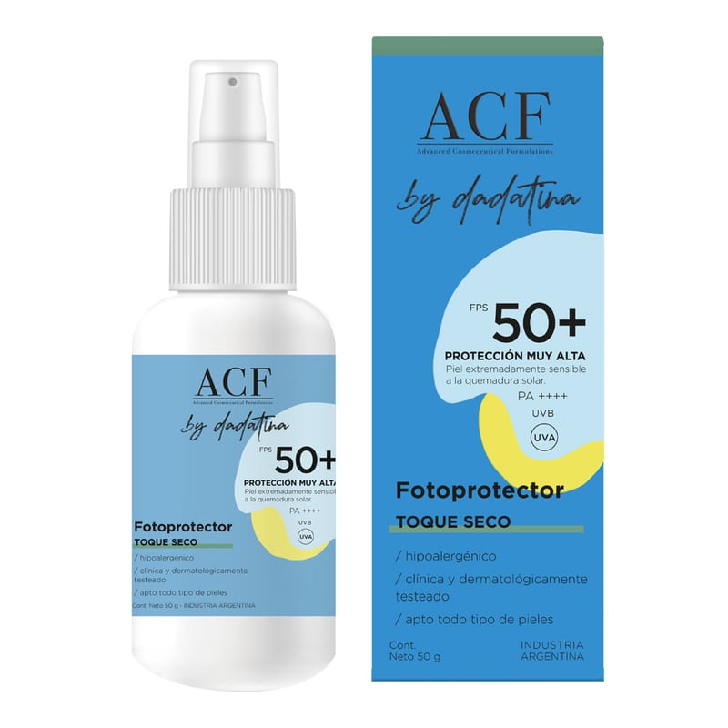 Acf - Protector Solar Acf by Dadatina Camuflaje Toque Seco Fps 50