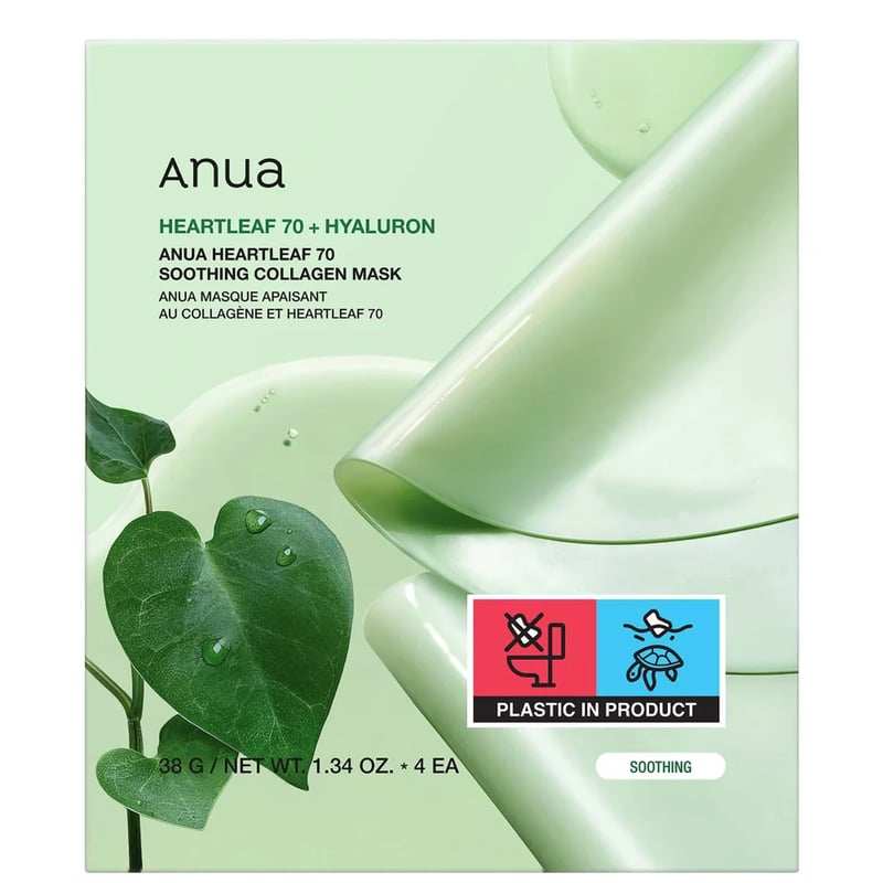 Anua - Heartleaf 70 Soothing Collagen Mask (4 Sheets)