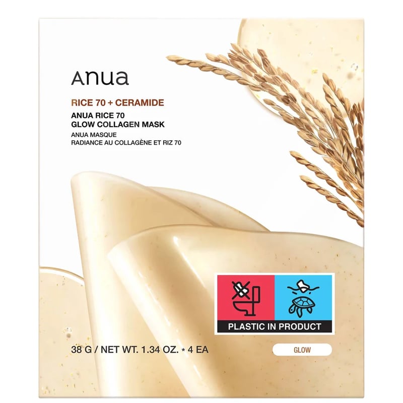Anua - Rice 70 Glow Collagen Mask (4 Sheets)