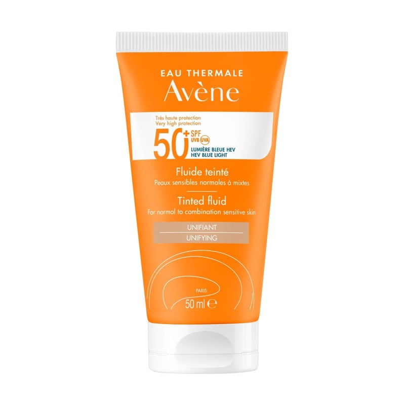 Avene - Protector Solar Avéne Fluido 50+ con Color