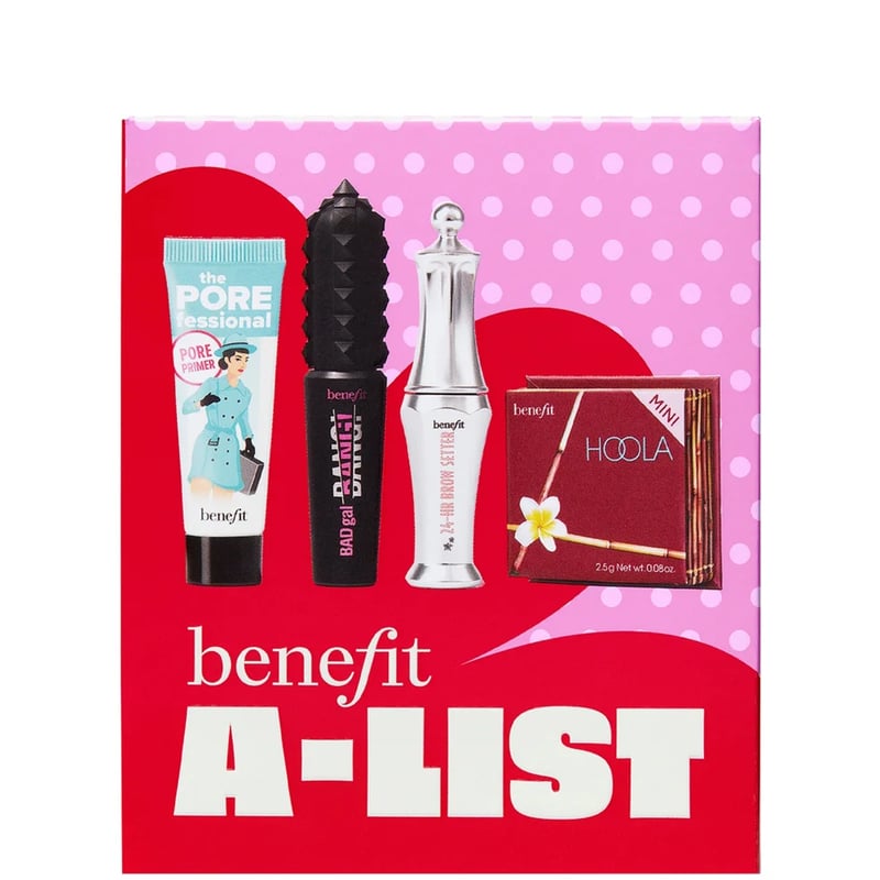 Benefit - A-List Full Glam Kit: Badgal Bang Mascara, Hoola Bronzer, Porefessional Primer and 24hr Brow Setter Gift Set