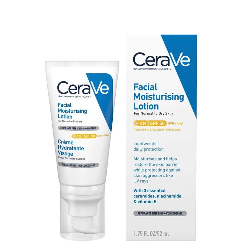 CeraVe - AM Facial Moisturising Lotion SPF50 for Normal to Dry Skin