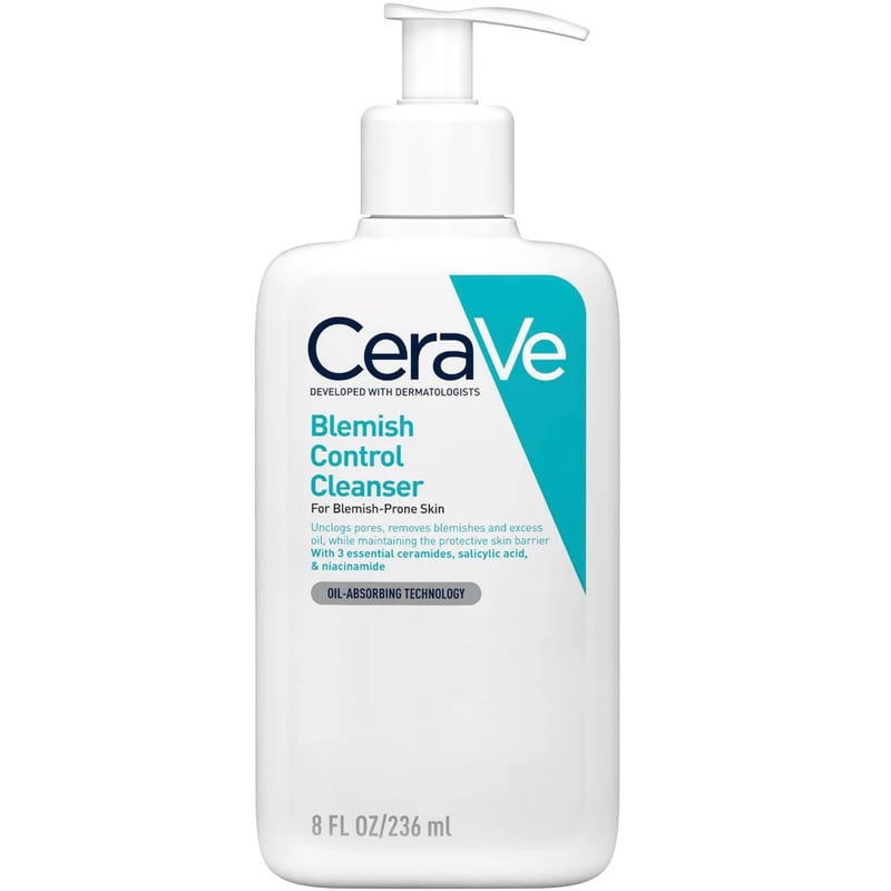 CeraVe - Blemish Control Face Cleanser with 2% Salicylic Acid & Niacinamide for Blemish-Prone Skin