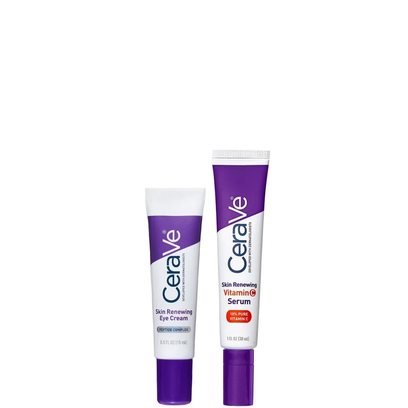 CeraVe - Skin Renewing Duo for Visibly Brighter, Smoother Skin with Vitamin C Serum and Eye Cream