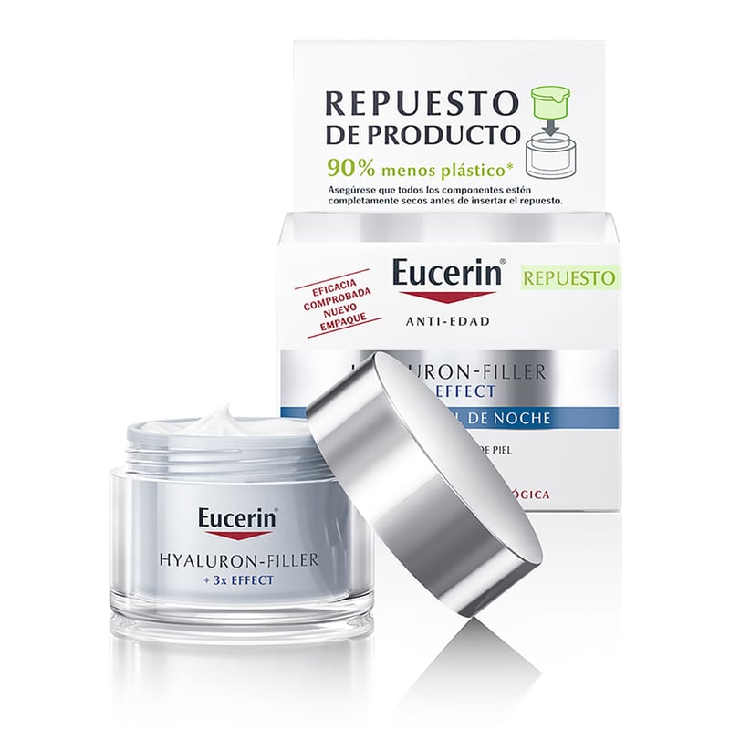 Eucerin - Crema de Noche Eucerin Hyaluron-Filler + 3x Effect Repuesto