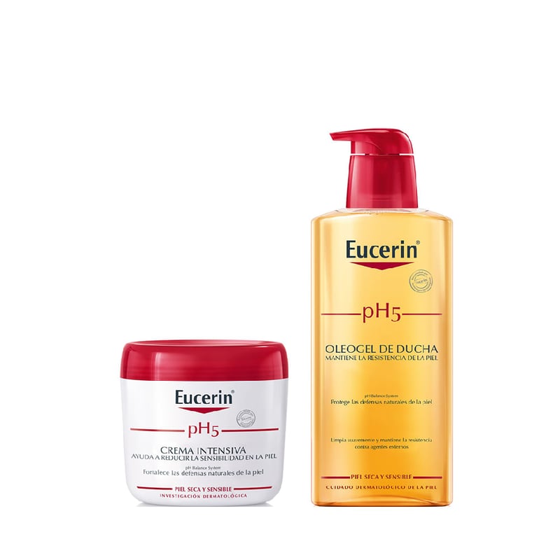 Eucerin - Eucerin Hidratación Corporal ph5 Crema + Aceite de Ducha