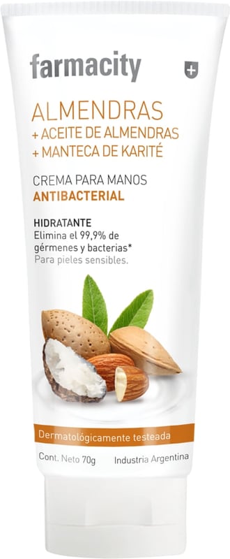 Farmacity - Crema para Manos Farmacity Antibacterial Almendras
