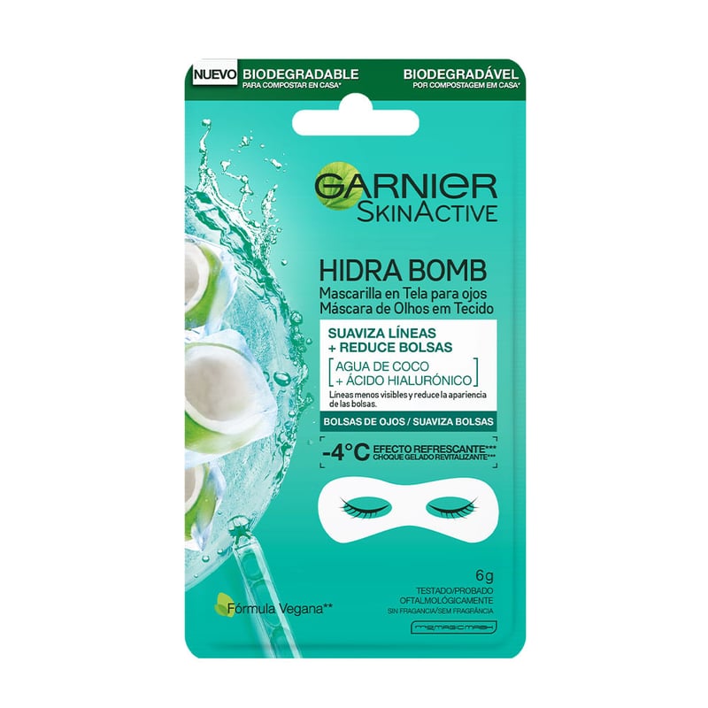 Garnier - Mascarilla  para Ojos Garnier Coco Biodegradable