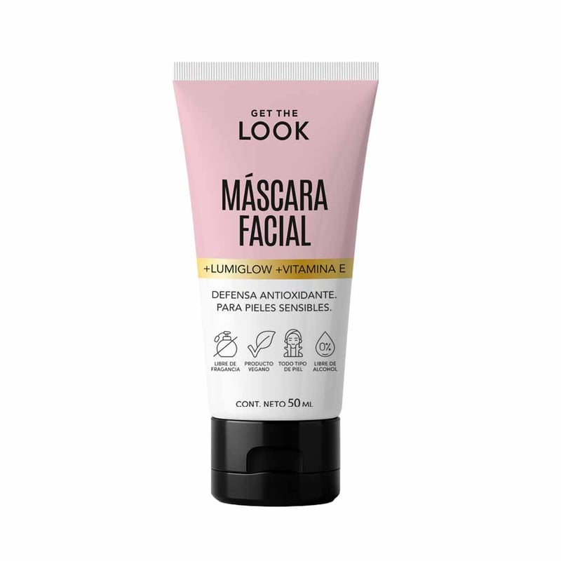 Get the Look - Máscara Facial Get The Look Lumiglow y Vitamina E