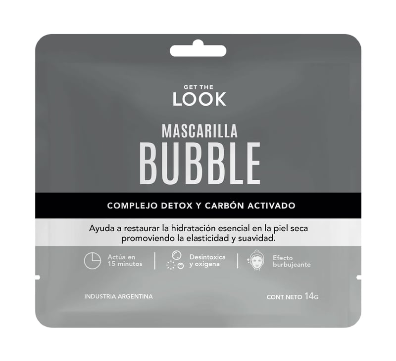 Get the Look - Mascarilla Facial Get The Look Bubble Carbon Activado