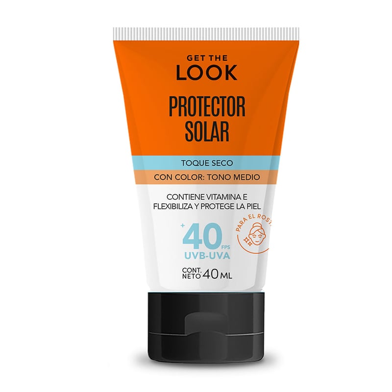 Get the Look - Protector Solar Facial Get The Look Tono Medio Fps 40