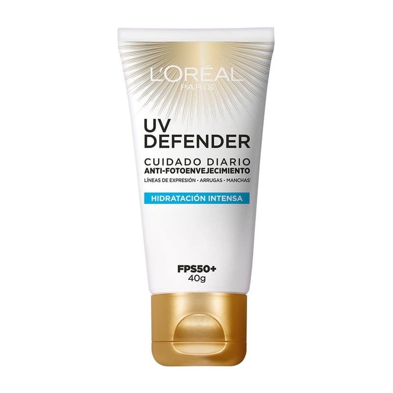 L'Oreal París - Protector Solar L'Oréal Paris UV Defender Hidratación Intensa Fps 50+