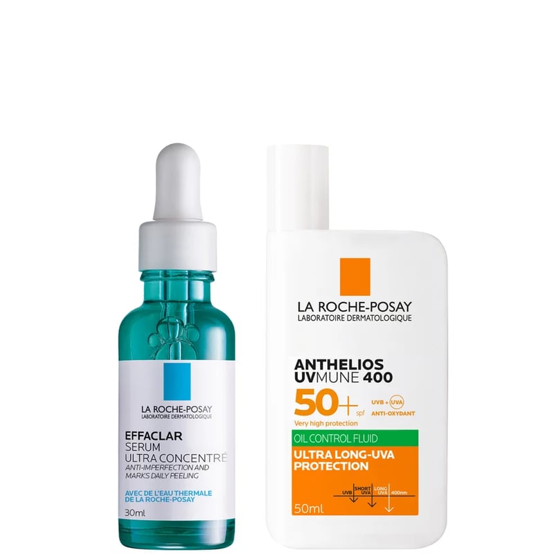 La Roche-Posay - Anti-Blemish and Anti-Age Kit: Effaclar Decongesting Multi-Active Serum + SPF50+