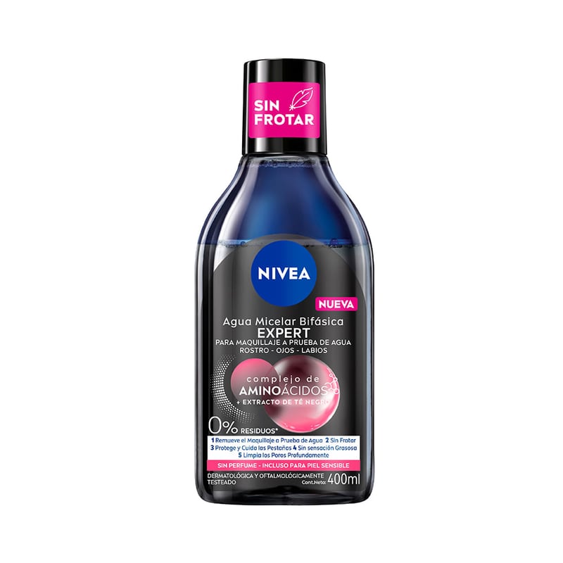 Nivea - Agua Micelar Bifásica Nivea MicellAIR Black Expert para Todo tipo de Piel