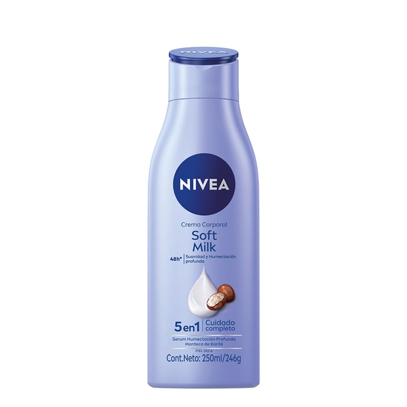 Nivea - Crema Corporal Nivea Soft Milk 5 en 1 Suavidad y Humectación