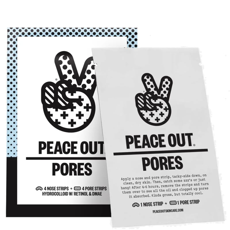 Peace Out - Pores 4 Nose Strips and 4 Pore Strips