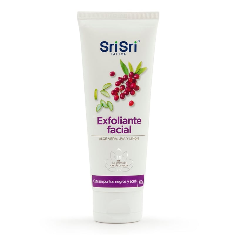 Sri Sri Tattva - Exfoliante Facial Sri Sri Tattva Aloe Vera, Uva y Limón