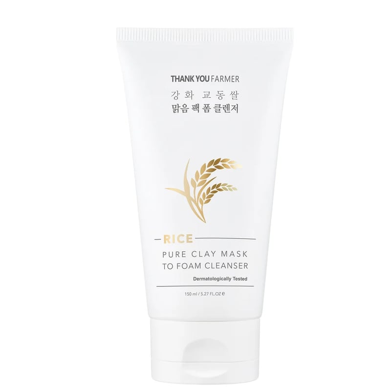 THANK YOU FARMER - Rice Pure Clay Mask to Foam Cleanser