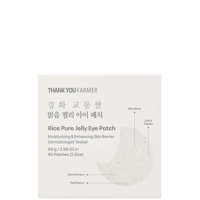 THANK YOU FARMER - Rice Pure Jelly Hydrogel Brightening Eye Patches